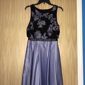 Long elegant dress- lavender color